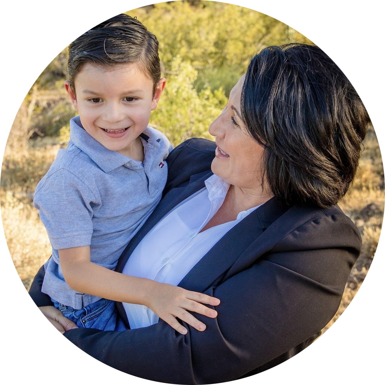 Jo and her son
