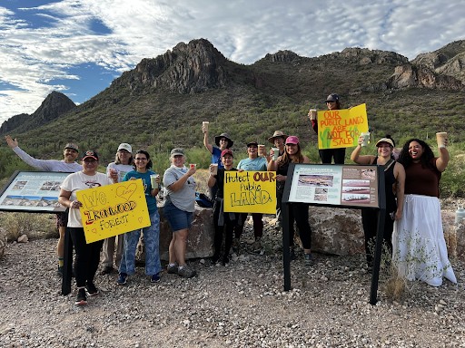 JoAnna with supporters at the Ironwood Forest National Monument