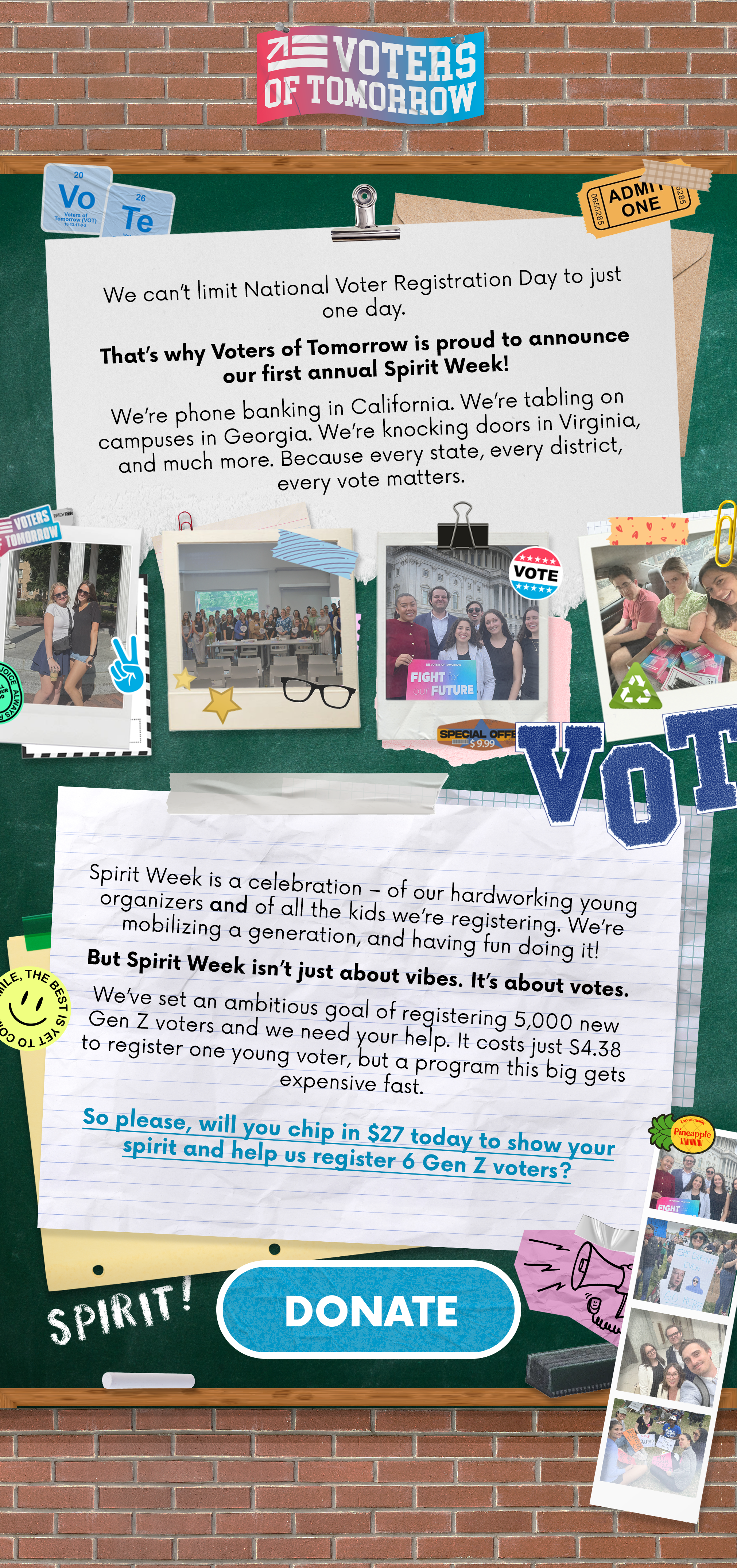 Spirit Week Announcement