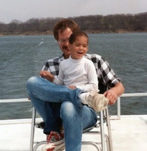 Robert Peters photo with father