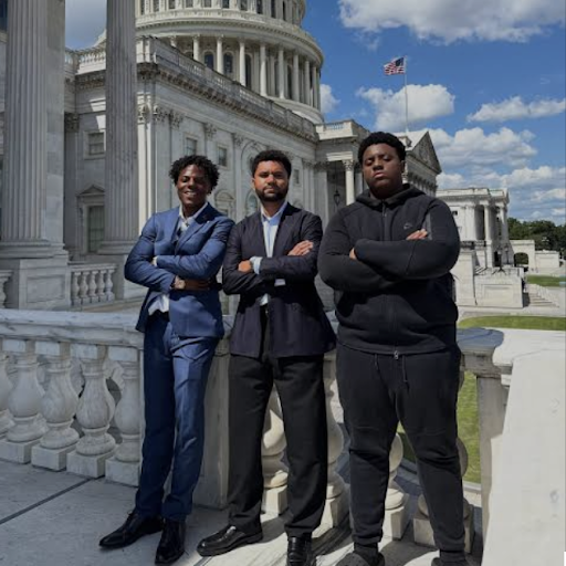 Maxwell Frost in front of the Capitol Building with iShowSpeed