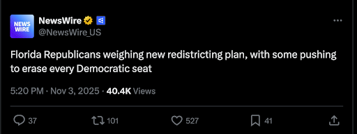 Picture of Tom Keen and Maxwell Frost canvassing with volunteers