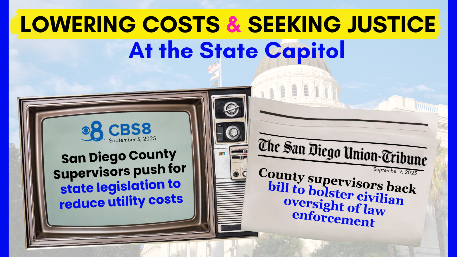 LOWERING COSTS & SEEKING JUSTICE
   At the State Capital